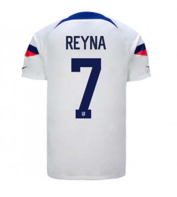 forente stater Giovanni Reyna #7 Hjemmedrakt VM 2022 Kortermet